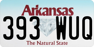 AR license plate 393WUQ