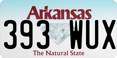 AR license plate 393WUX