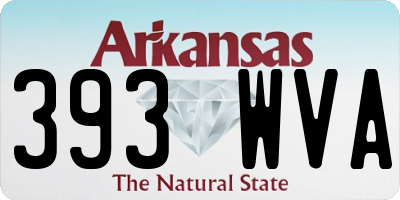 AR license plate 393WVA
