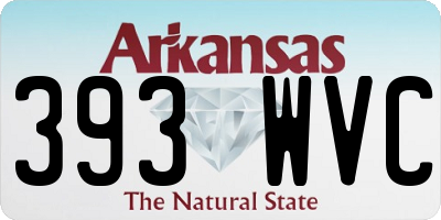 AR license plate 393WVC