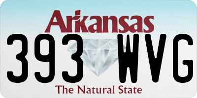 AR license plate 393WVG