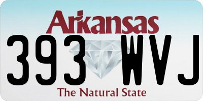 AR license plate 393WVJ