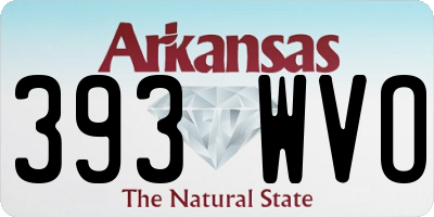 AR license plate 393WVO