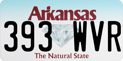 AR license plate 393WVR