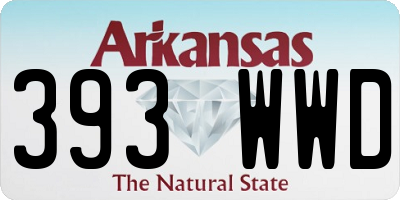 AR license plate 393WWD