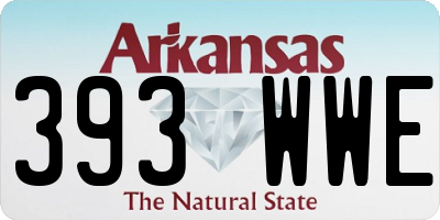 AR license plate 393WWE