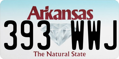 AR license plate 393WWJ