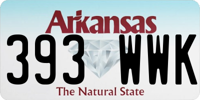 AR license plate 393WWK