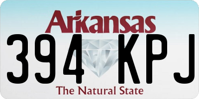 AR license plate 394KPJ