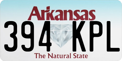 AR license plate 394KPL