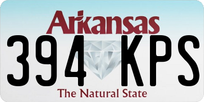 AR license plate 394KPS