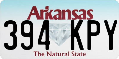 AR license plate 394KPY
