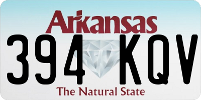 AR license plate 394KQV