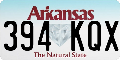 AR license plate 394KQX