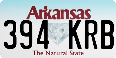 AR license plate 394KRB