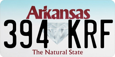 AR license plate 394KRF