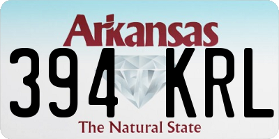 AR license plate 394KRL