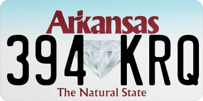 AR license plate 394KRQ