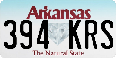 AR license plate 394KRS