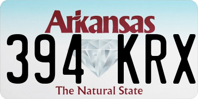 AR license plate 394KRX