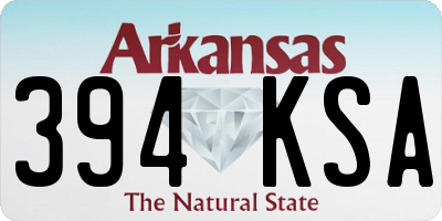 AR license plate 394KSA
