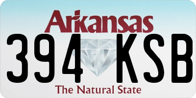 AR license plate 394KSB