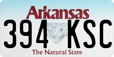 AR license plate 394KSC