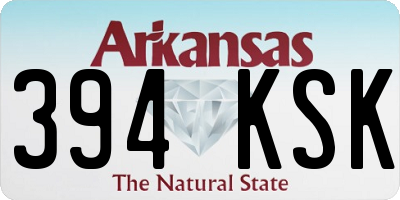 AR license plate 394KSK