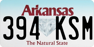 AR license plate 394KSM