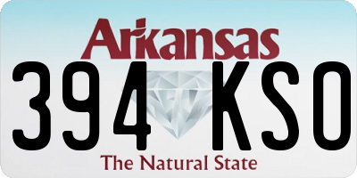 AR license plate 394KSO
