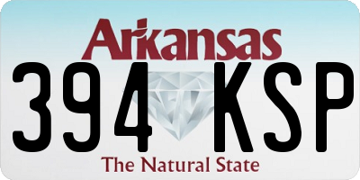 AR license plate 394KSP