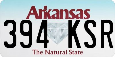 AR license plate 394KSR