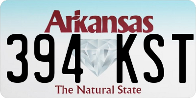 AR license plate 394KST