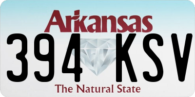 AR license plate 394KSV