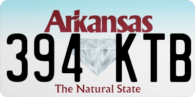 AR license plate 394KTB