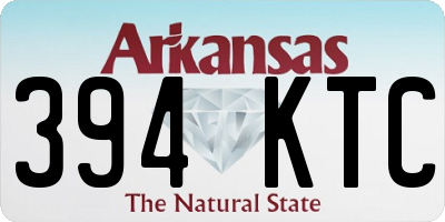 AR license plate 394KTC
