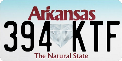 AR license plate 394KTF