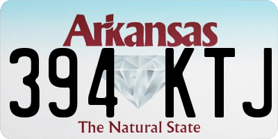 AR license plate 394KTJ