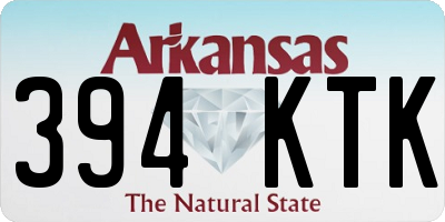 AR license plate 394KTK