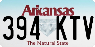 AR license plate 394KTV