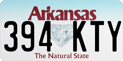 AR license plate 394KTY