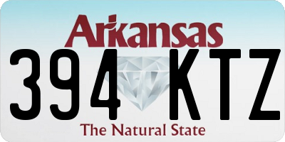 AR license plate 394KTZ