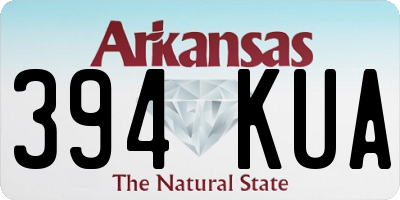 AR license plate 394KUA