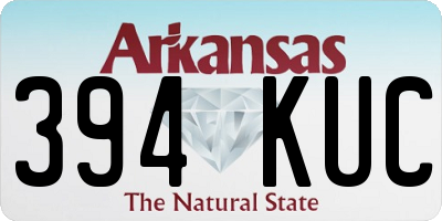 AR license plate 394KUC