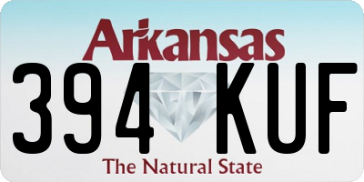 AR license plate 394KUF