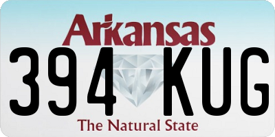 AR license plate 394KUG