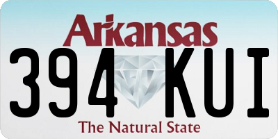AR license plate 394KUI