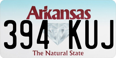 AR license plate 394KUJ