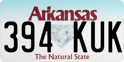 AR license plate 394KUK