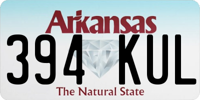 AR license plate 394KUL